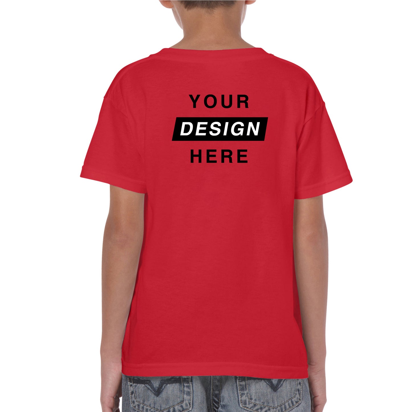 Kid's T-Shirt - back design - red