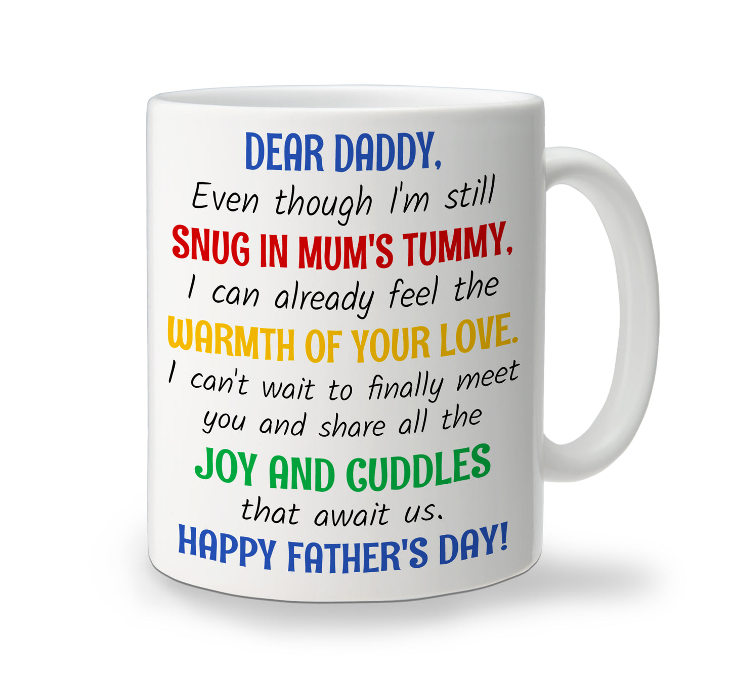 Personalised Fathers' Day Mug with Design - Dear Daddy Mug