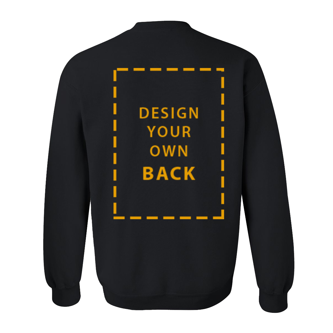 Personalised Sweatshirt in Black - Back Design