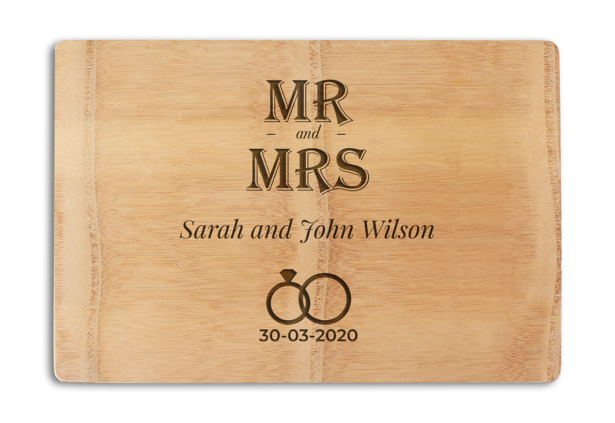 Couple design for engraved kitchen product - Mr and Mrs