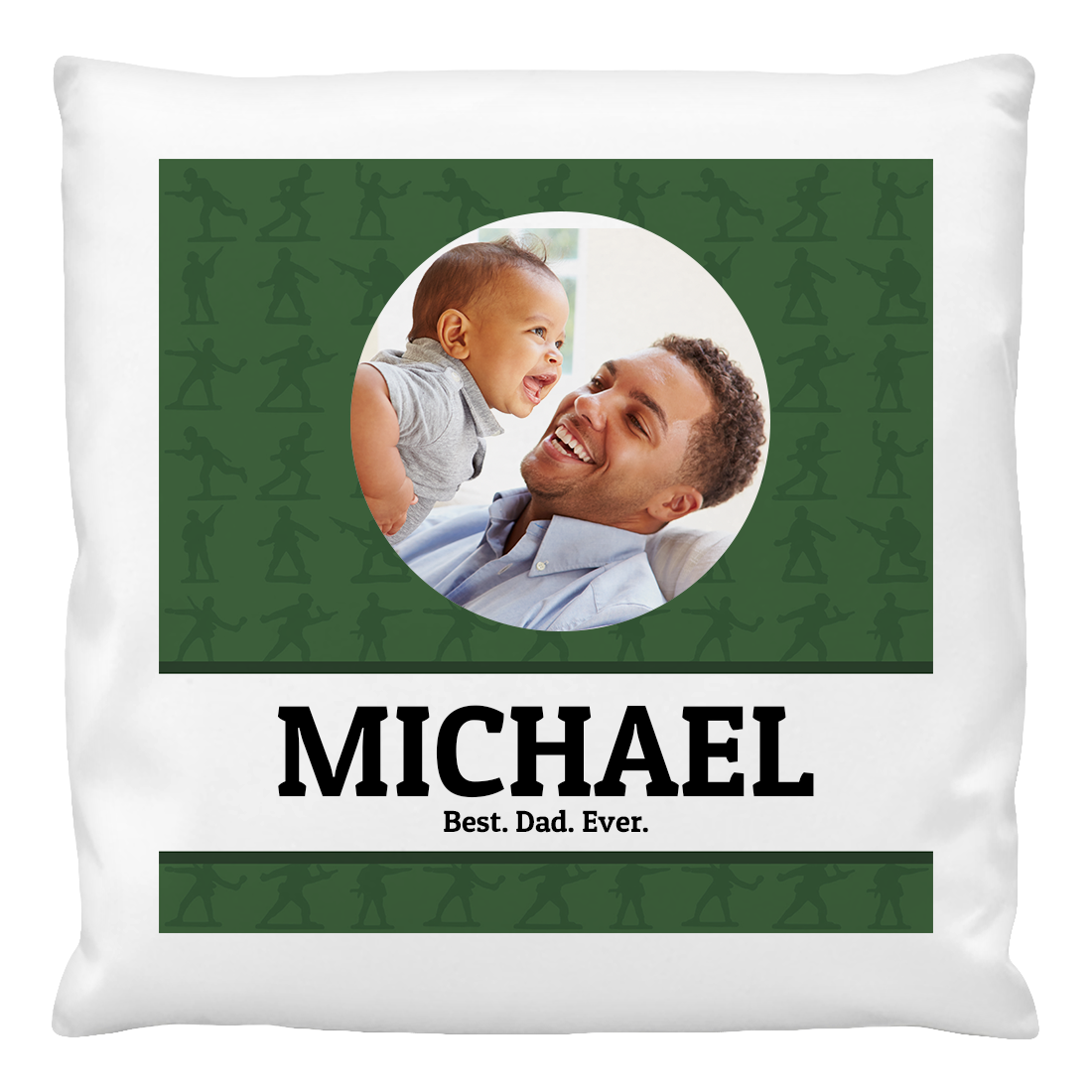 Cushion Covers Personalised-Best-Dad-Ever Design
