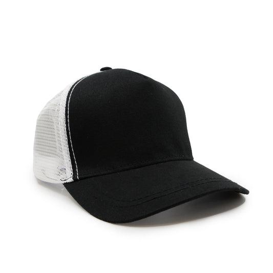 Custom Baseball Cap in White and Black