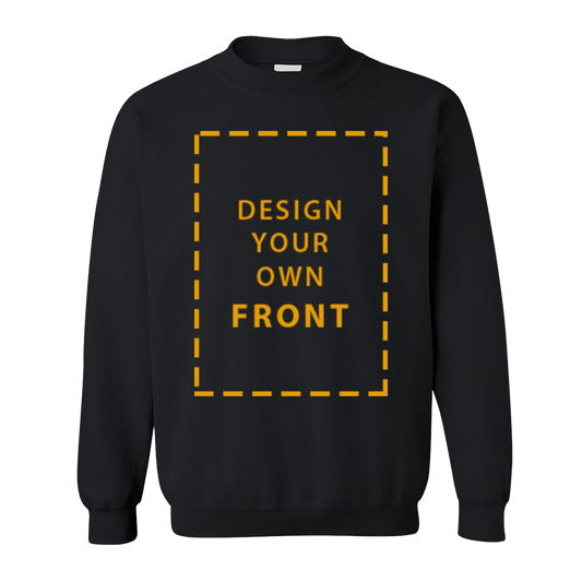 Custom Sweatshirts with Front Design in Black