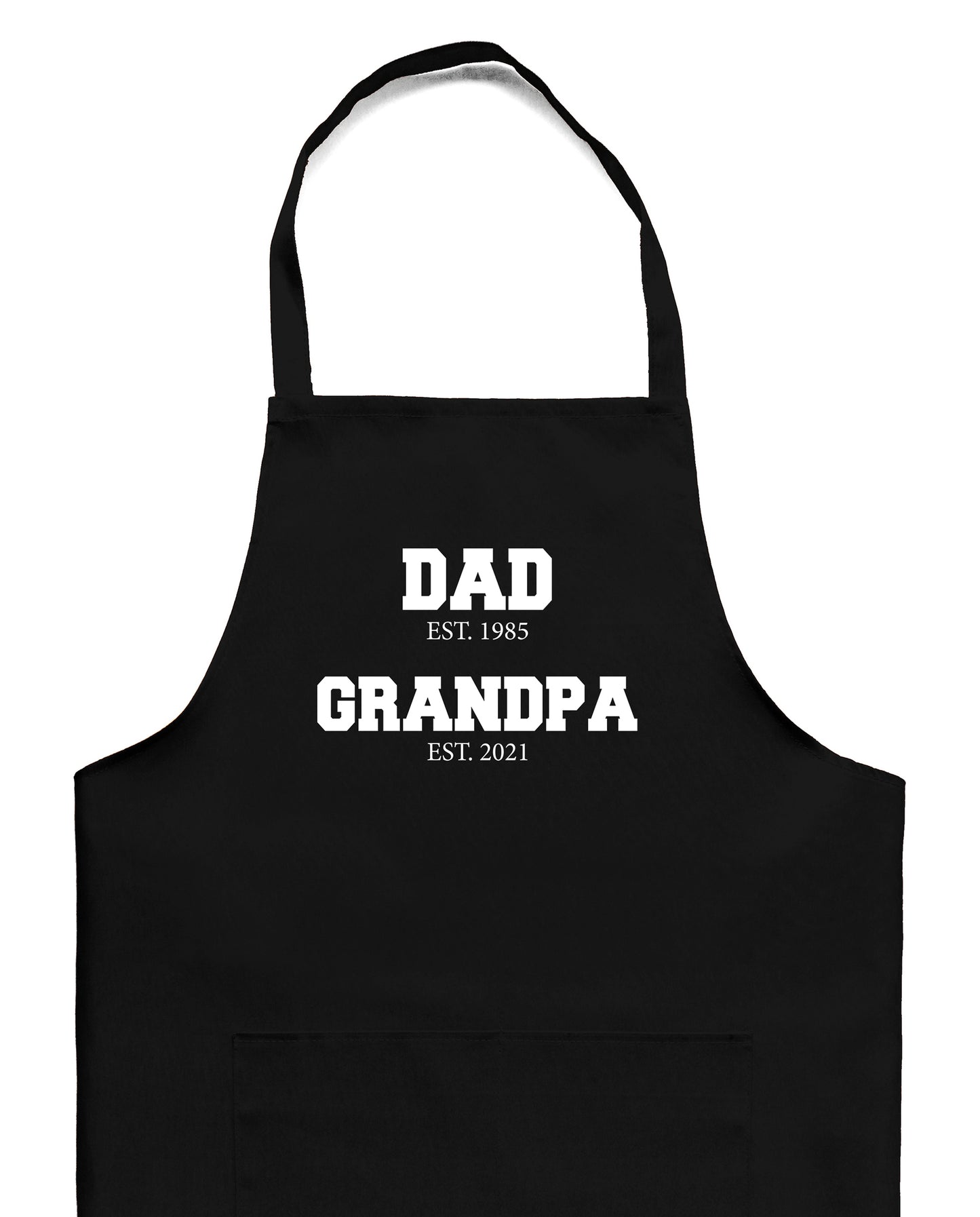 Apron - Funny dad designs black