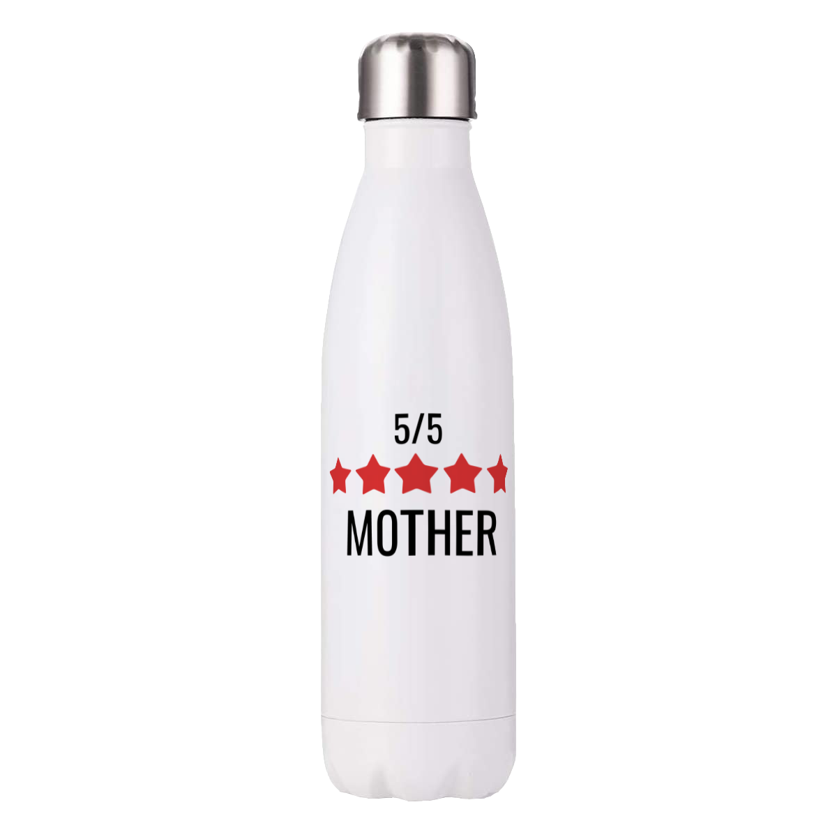 Personalised Drink Bottle with 5-Star Mother design
