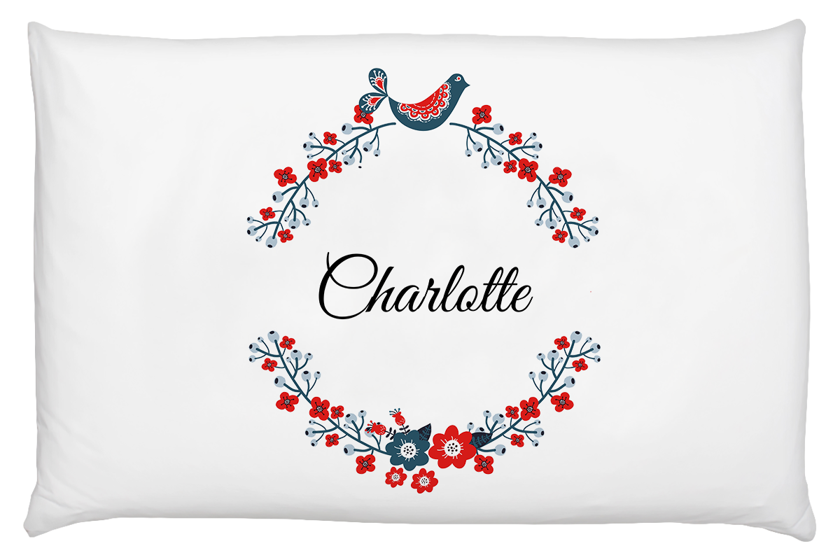 Pillow Case - Floral Name