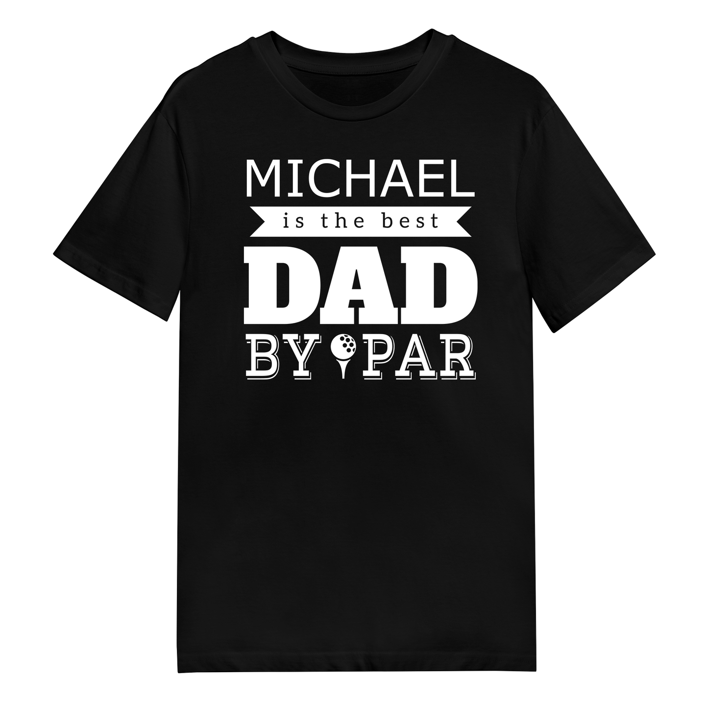 Men's T-Shirt - Best Dad By Par - Black
