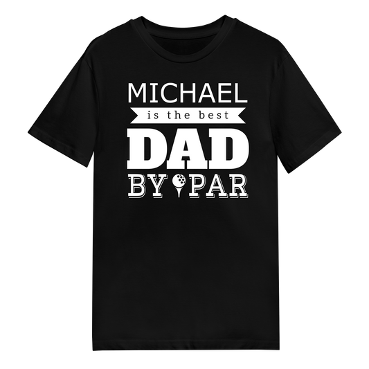 Men's T-Shirt - Best Dad By Par - Black