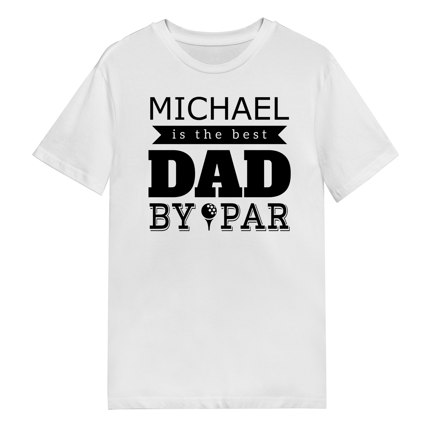 Men's T-Shirt - Best Dad By Par - White