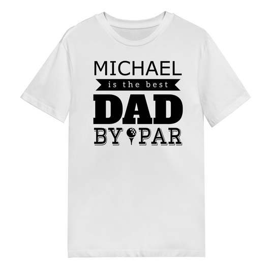 Men's T-Shirt - Best Dad By Par - White