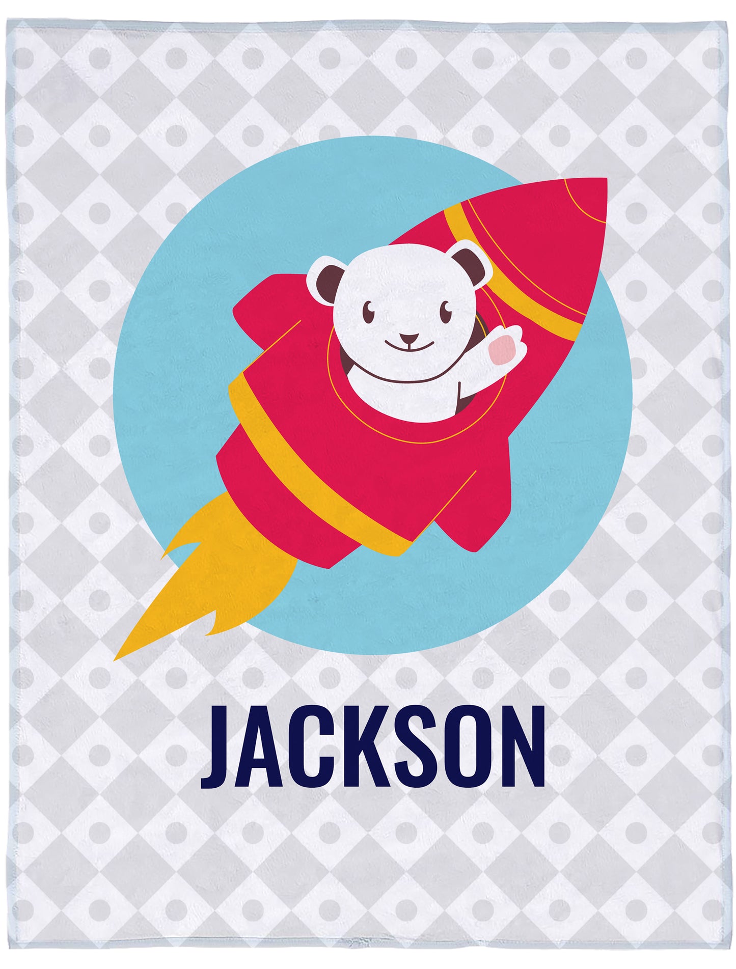 Blanket with Rocket design