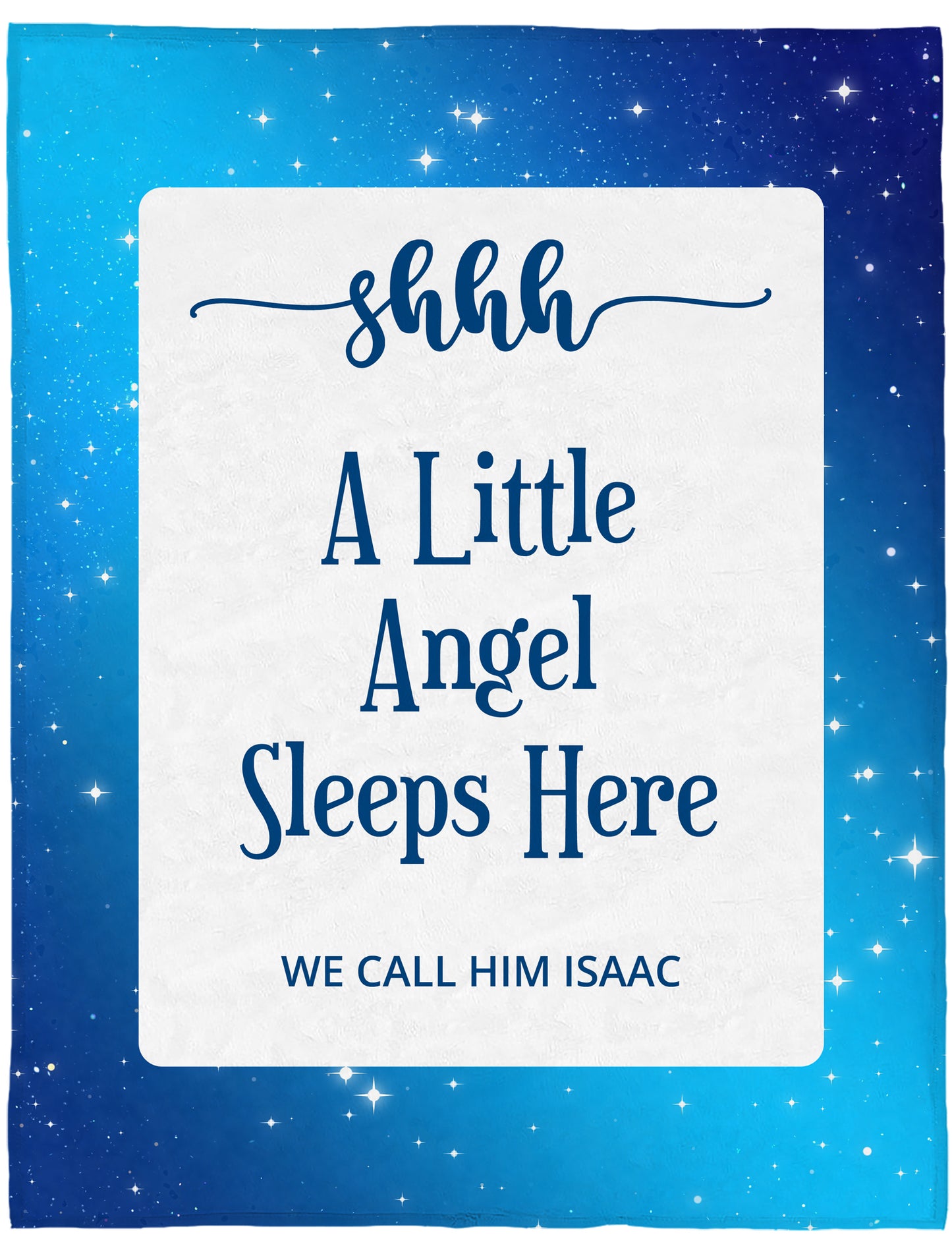 Blanket blue - little angel