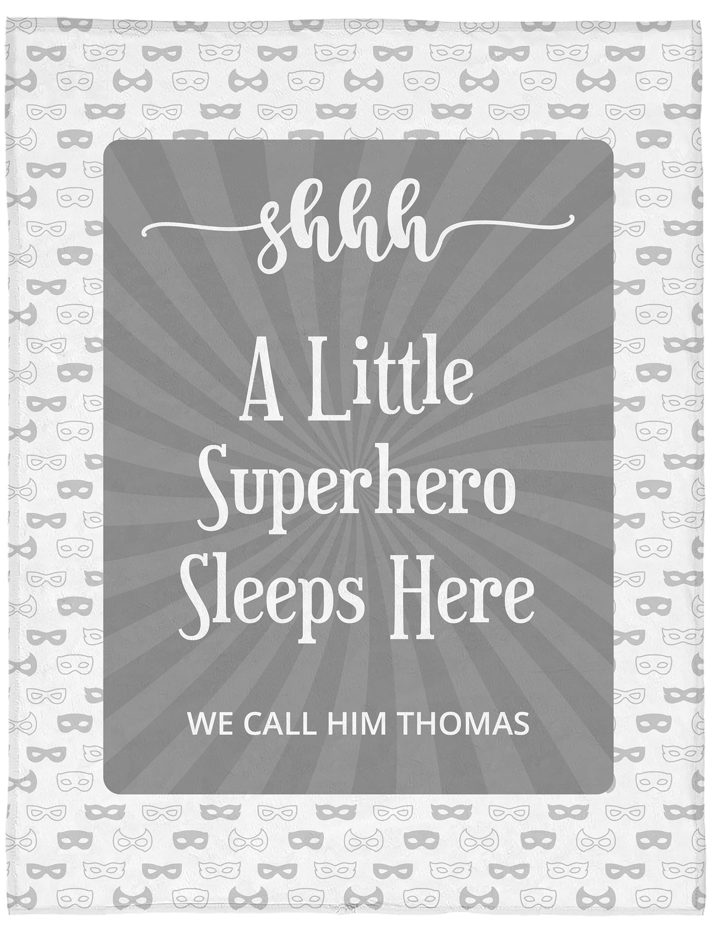 Newborn Blanket - superhero design