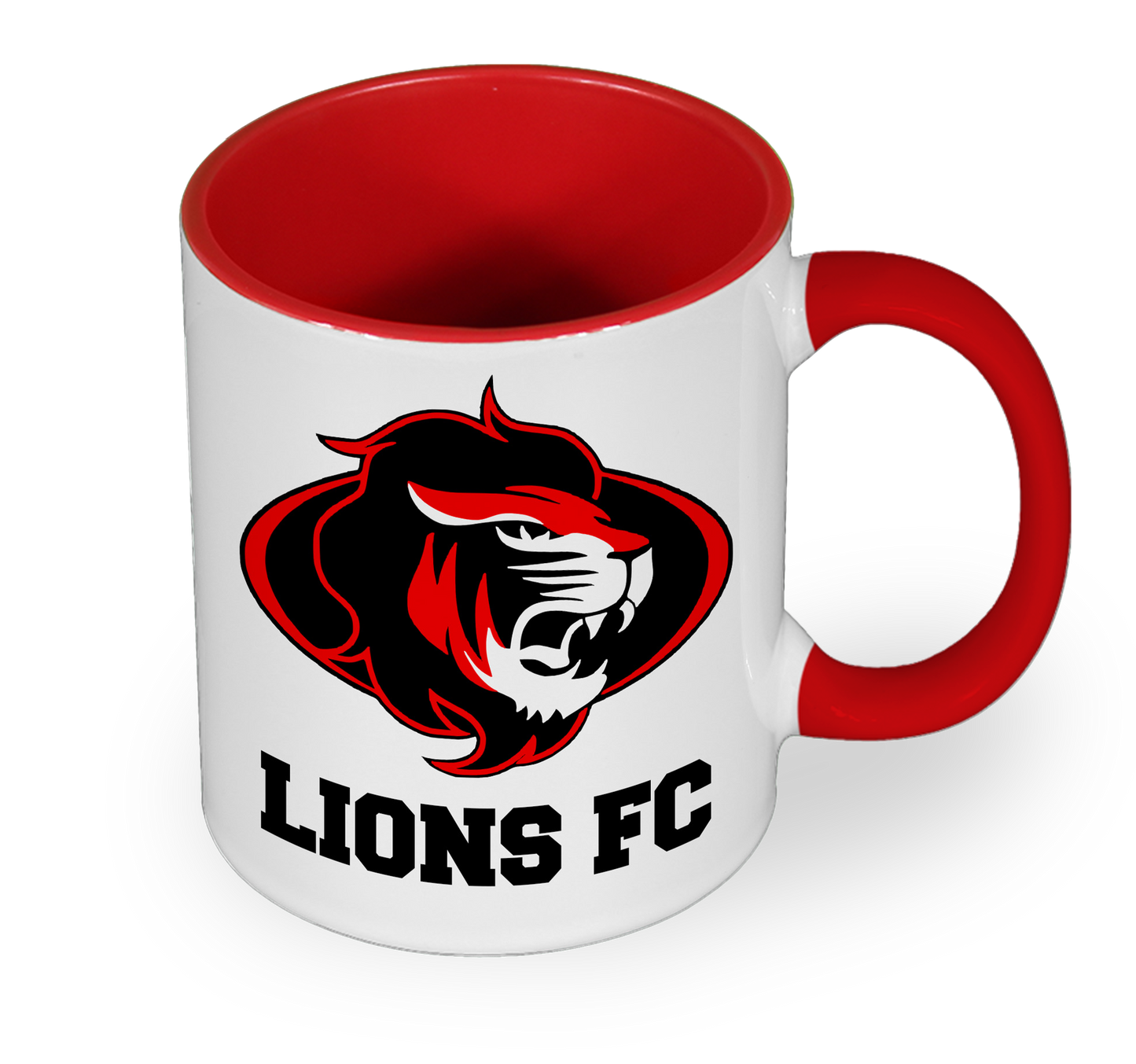 Colour Mug with Design - Red
