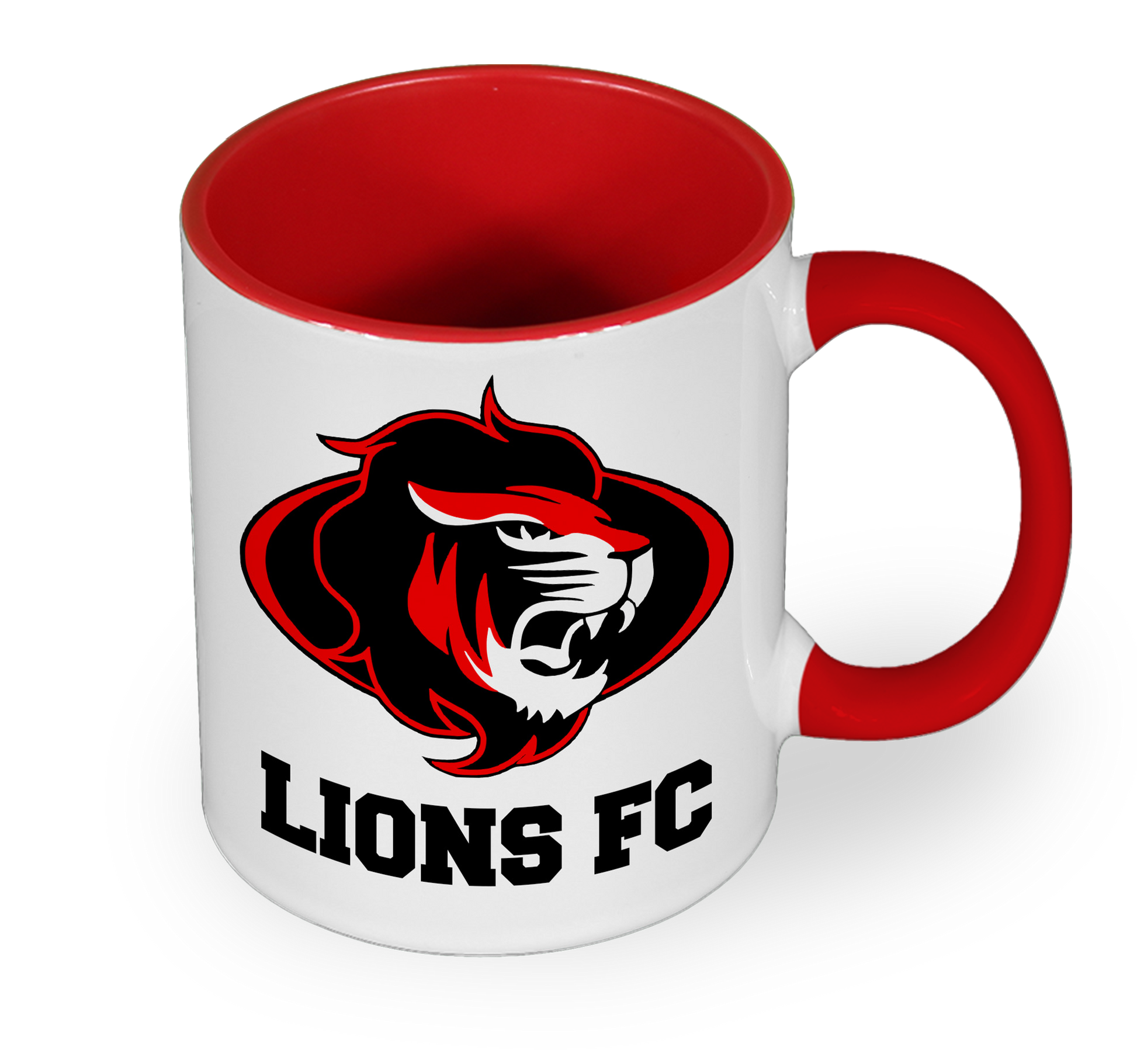 Colour Mug with Design - Red