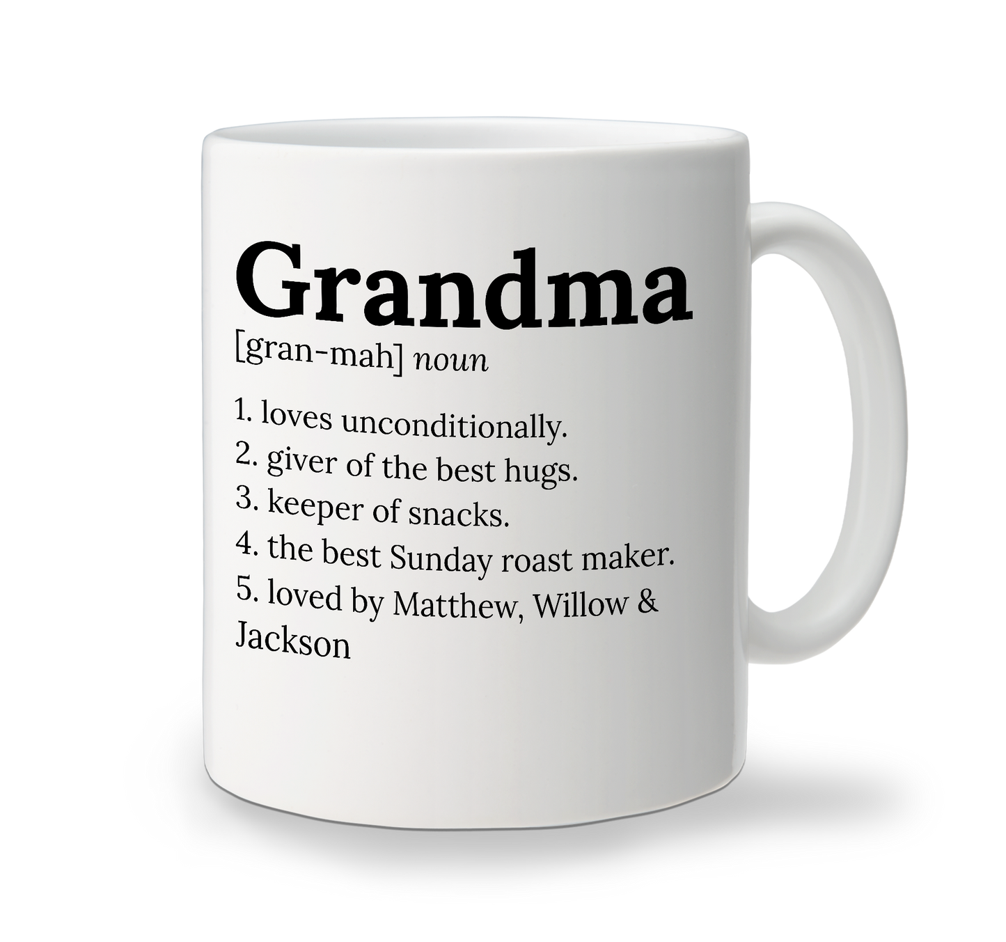 Ceramic Mug - Definition - Grandma