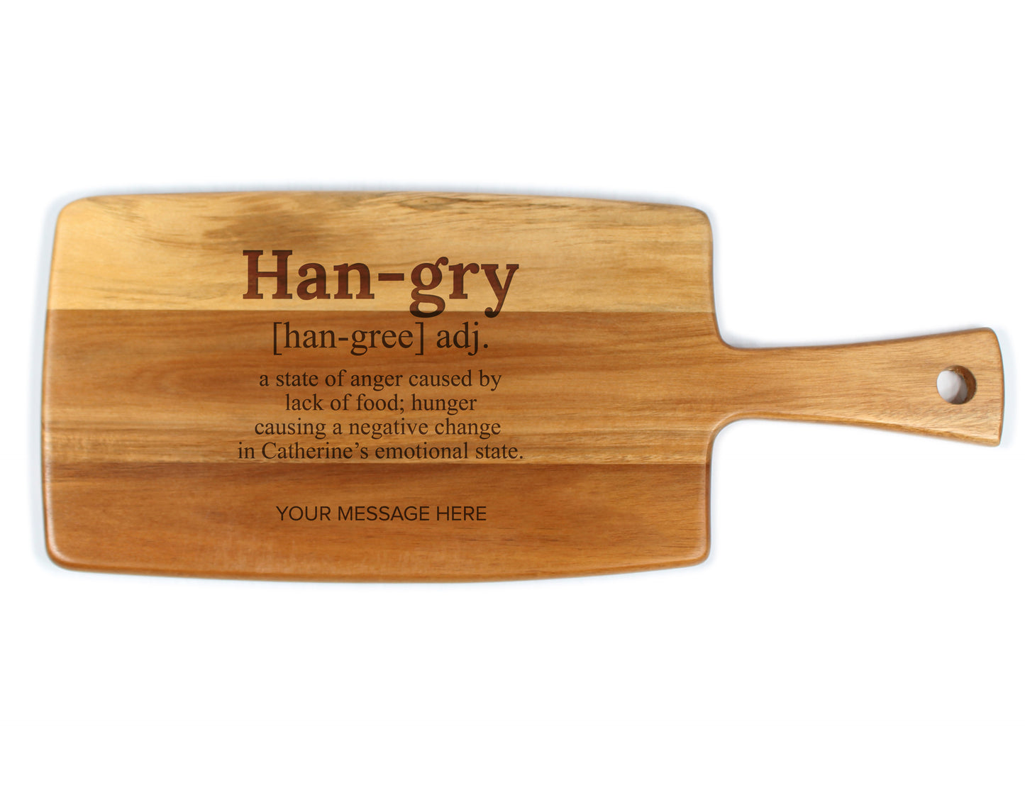 Engraved cheese board - thoughtful customisable gift