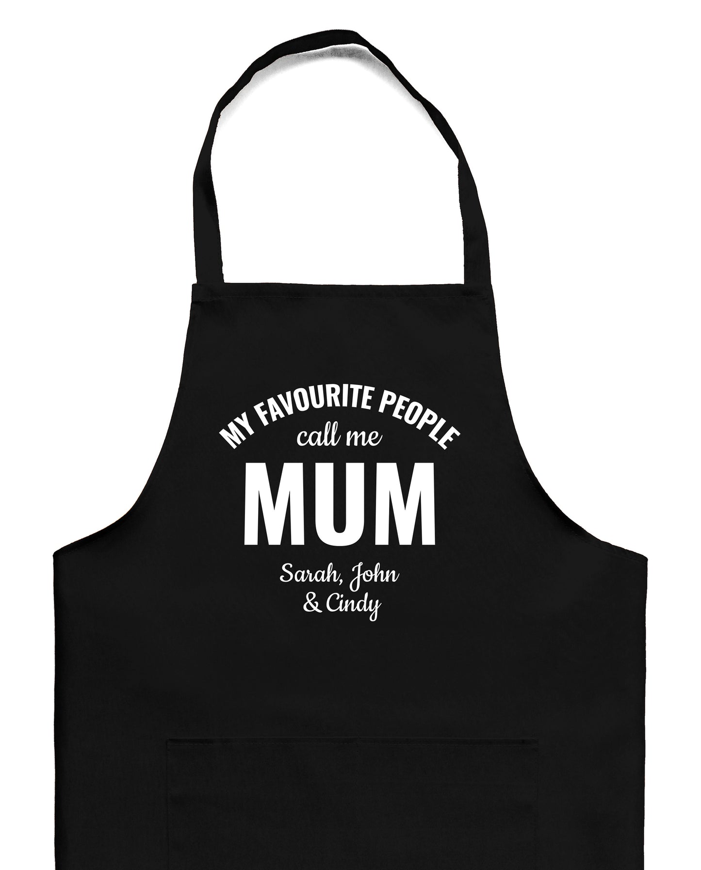 Apron - Funny mum designs black