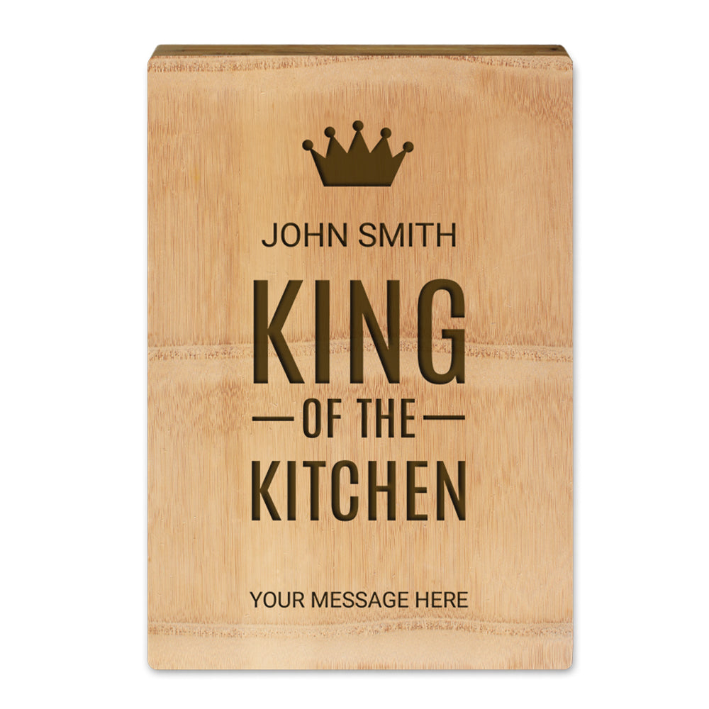 Engraved Kitchenware - King of Kitchen design