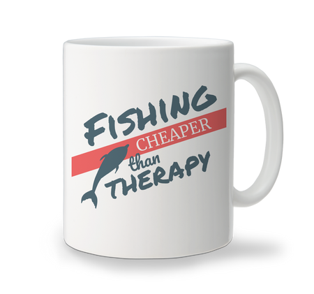 Ceramic Mug - Fishing Is Therapy