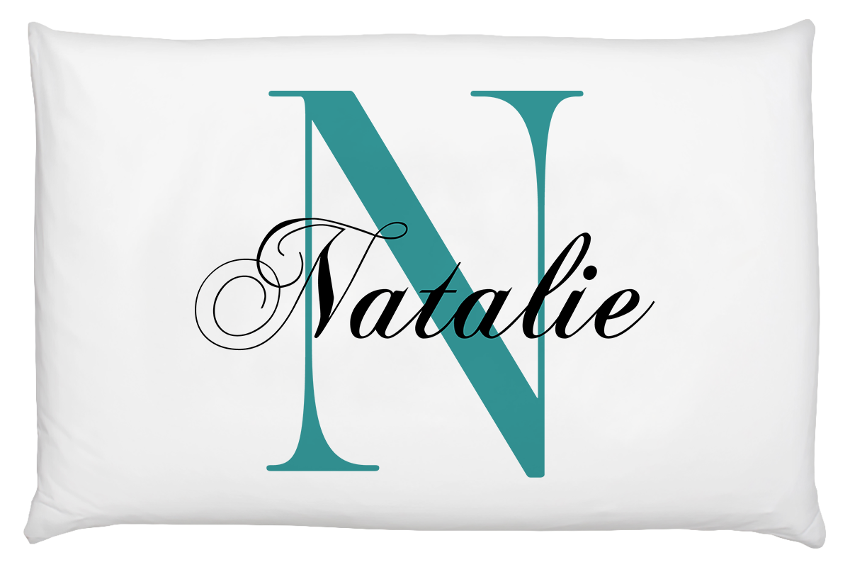 Serif Monogram Personalised Pillow Case