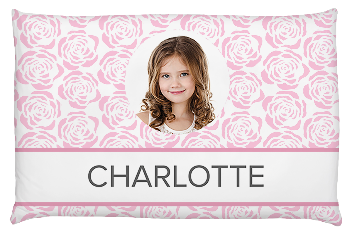 Roses Photo Personalised Pillow Case
