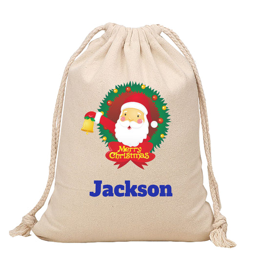 Santa Sack - Santa Wreath