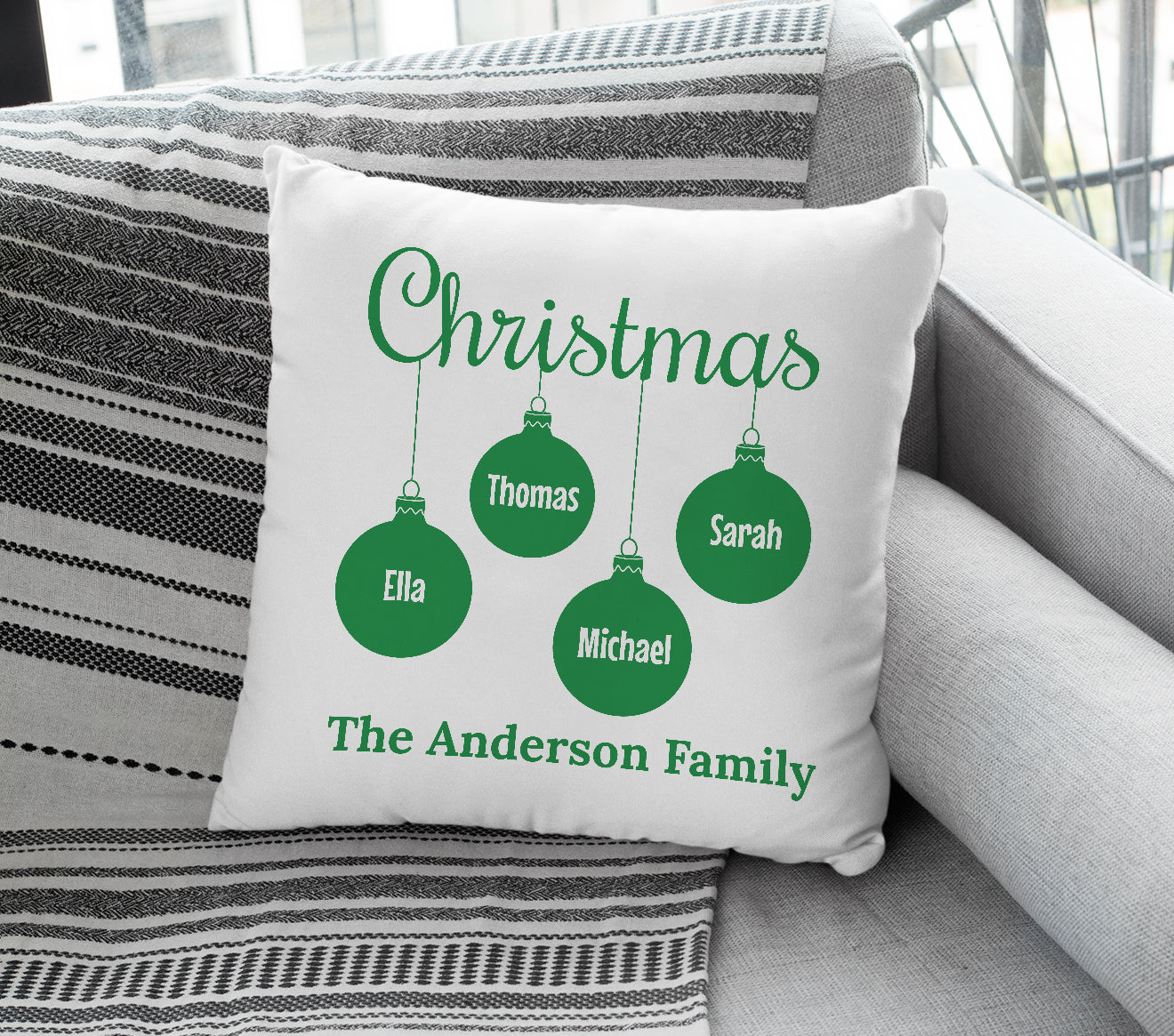 Personalised Xmas-themes Cushion Covers