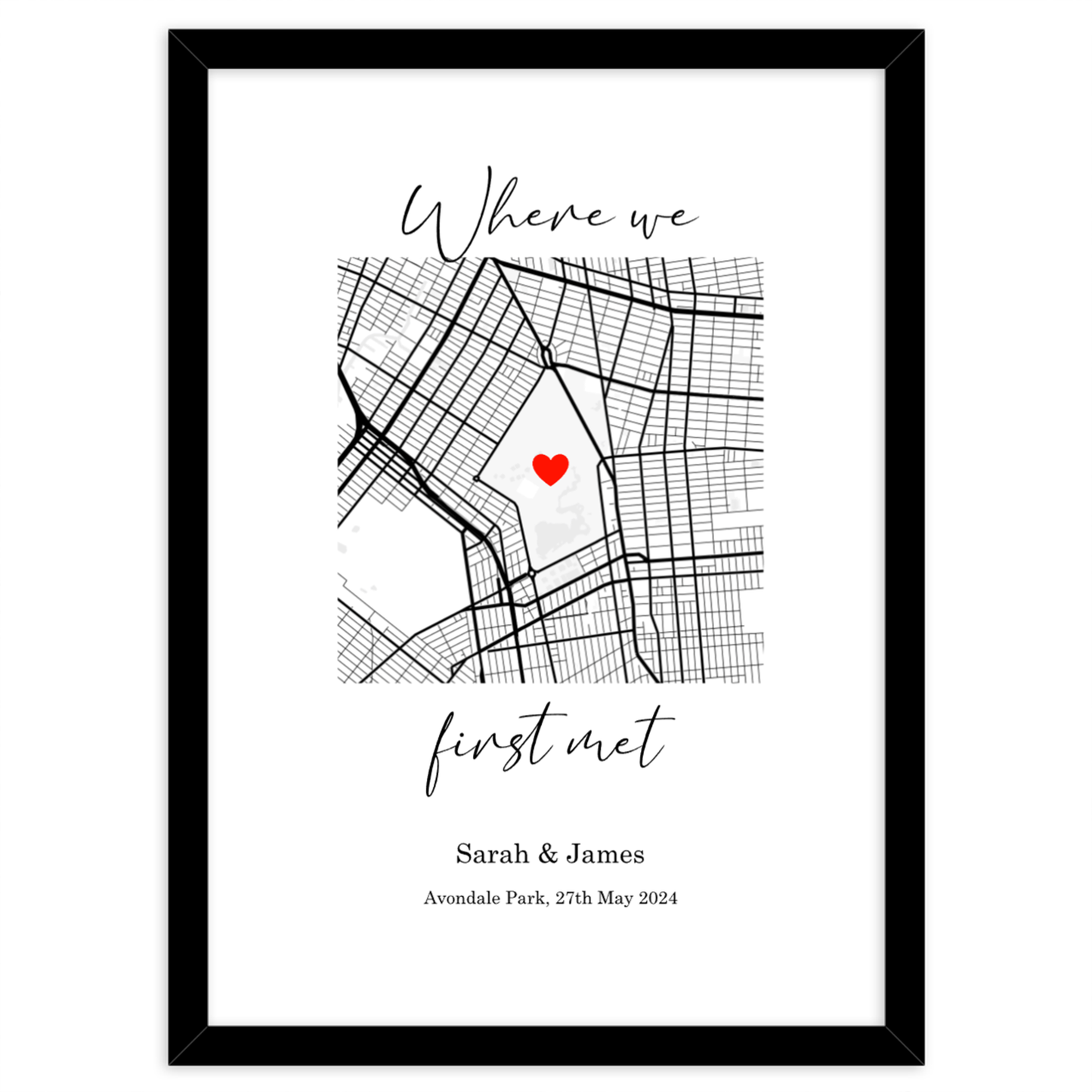 Street Map - Where we first met