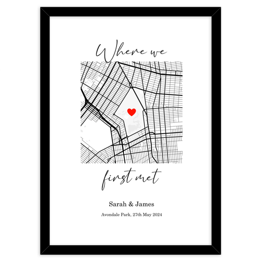 Street Map - Where We First Met