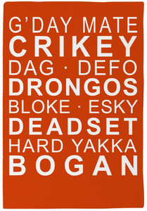 Tea Towel - Aussie Slang