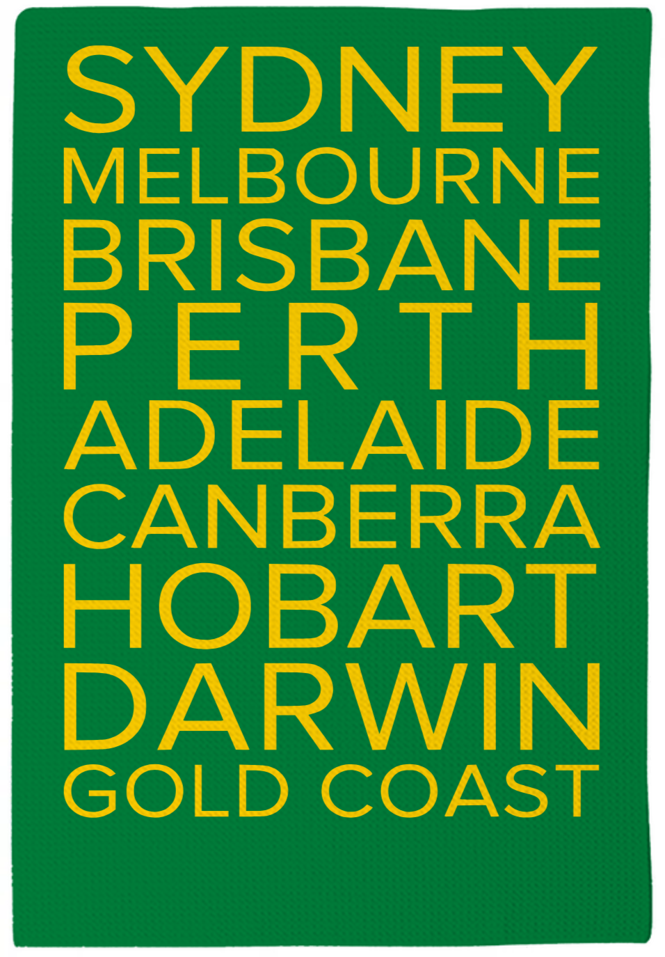 Tea Towel - Australian Cities