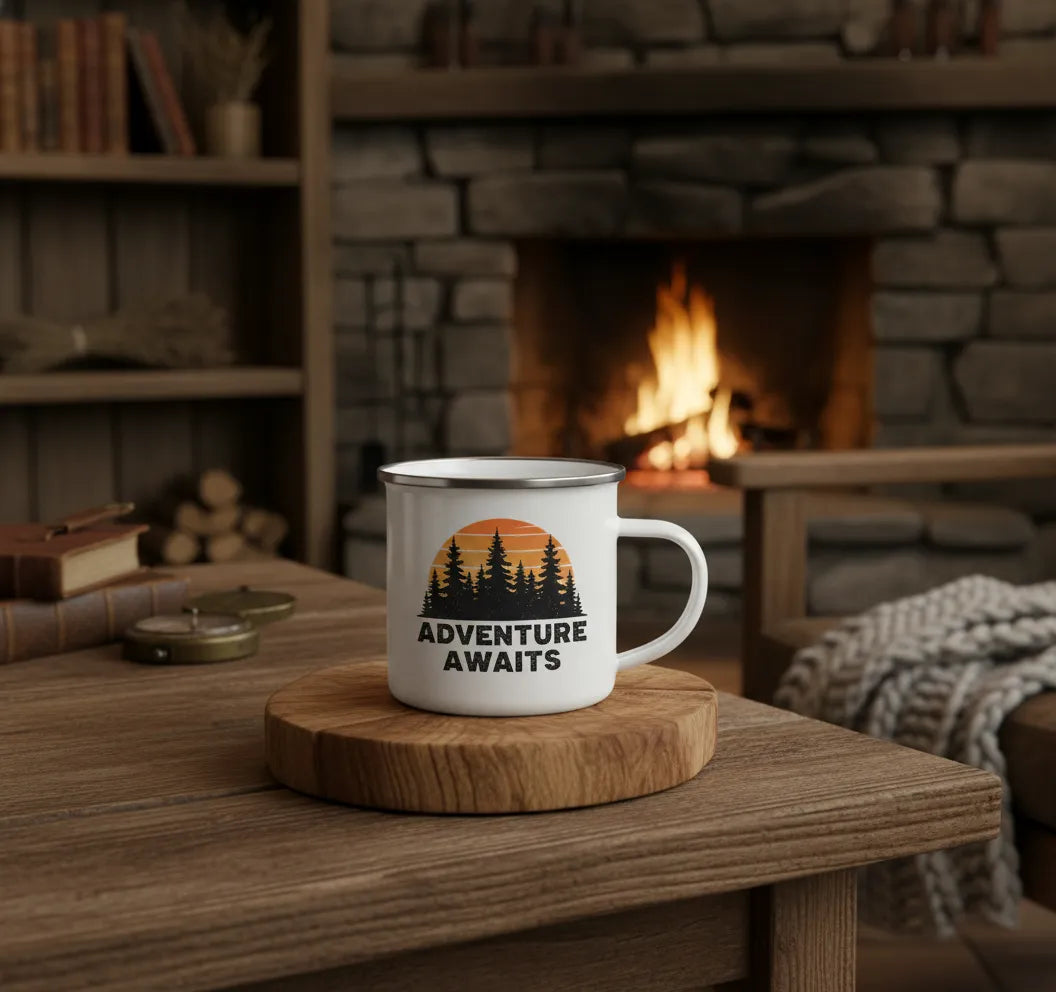 Custom Enamel Camping Mug - Design Your Own
