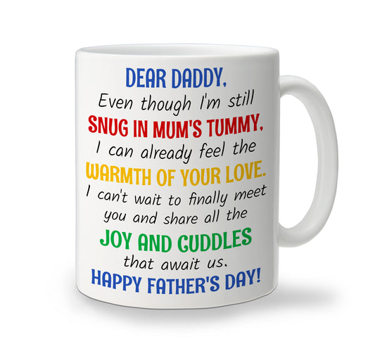 Personalised Dear Daddy ceramic mug for Father's Day