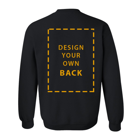 Personalised Sweatshirt in Black - Back Design