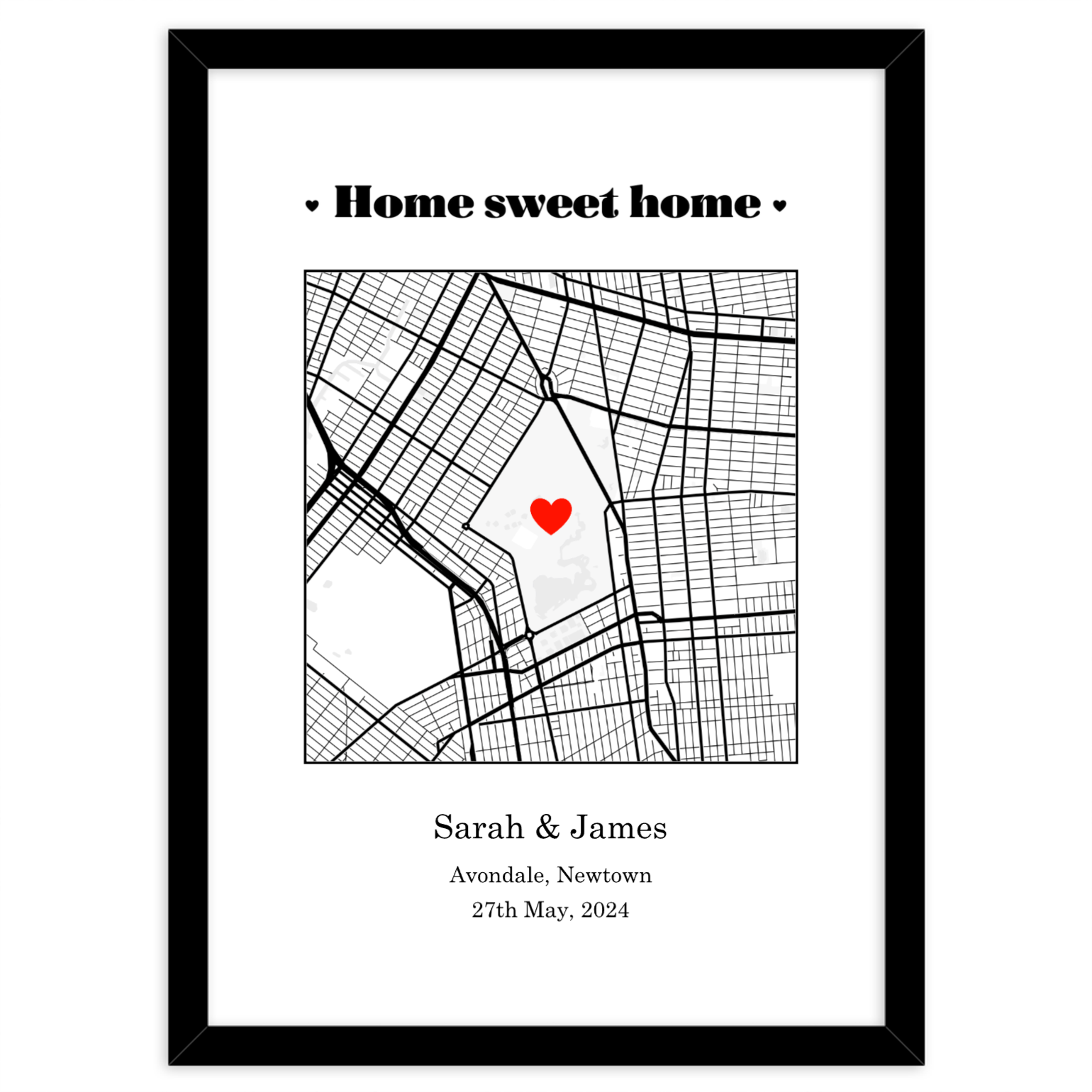 Street Map - Home Sweet Home