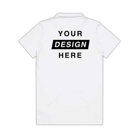 Womens Polo Shirt - Design Your Own - Back Only