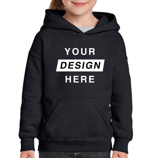 Children Hoodies in black with front logo