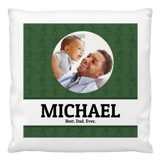 Cushion Covers Personalised-Best-Dad-Ever Design