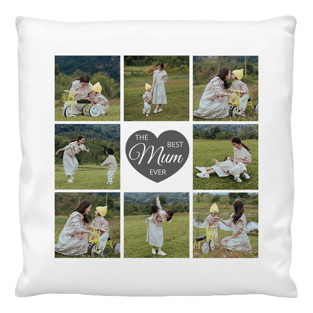 Cushion Cover - Best Mum Ever with Photos