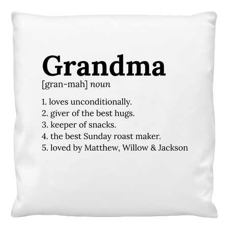 Cushion Cover - Definitions - Grandma