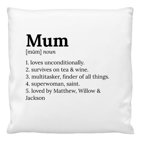 Cushion Cover - Definitions - Mum