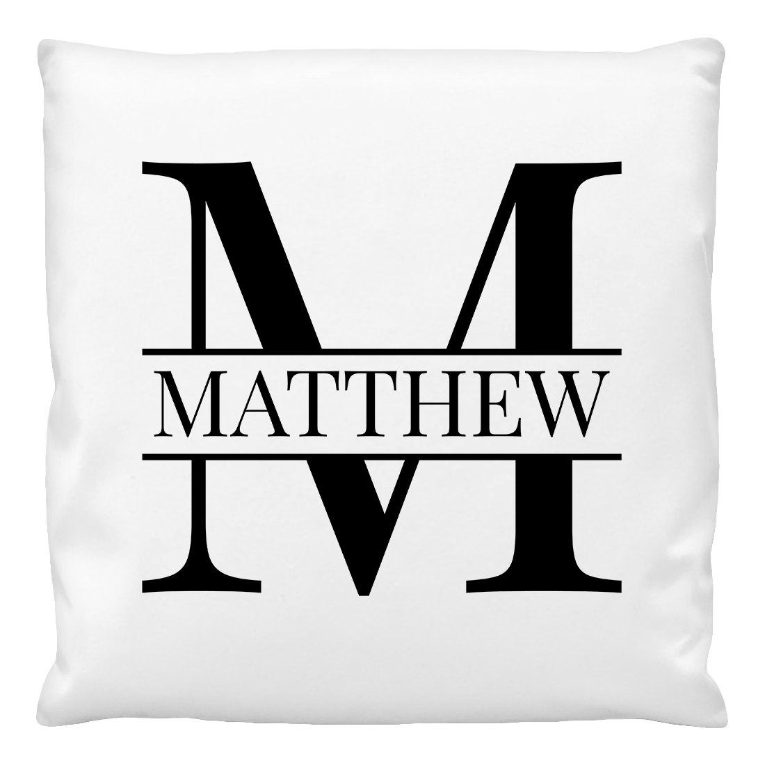 Custom Pillow, Personalised Cushion cover with Monogram design
