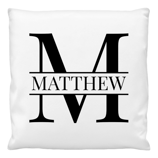 Custom Pillow, Personalised Cushion cover with Monogram design
