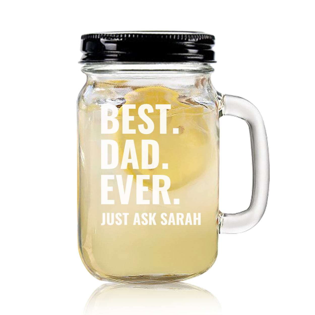 Custom Jar with Best Dad Ever design