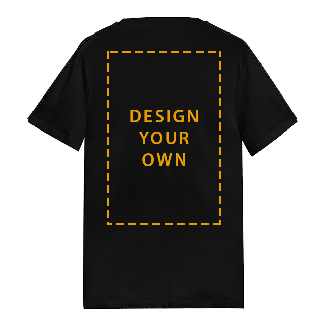 Custom T-Shirt with Design Your Own section - backside