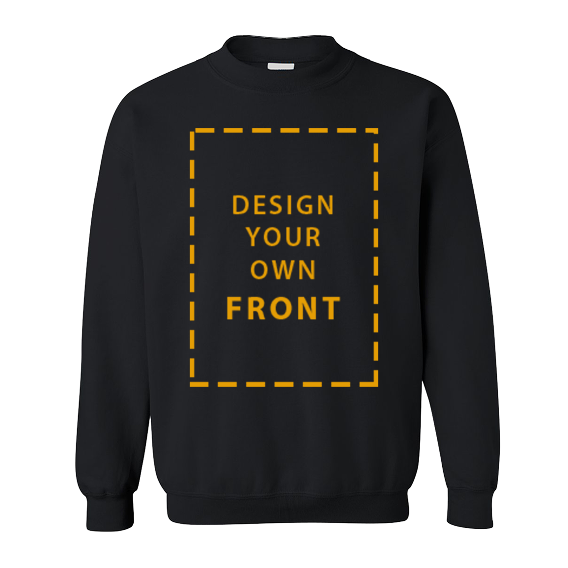 Custom Sweatshirts with Front Design in Black