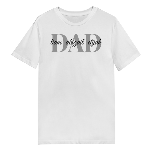 Men's T-Shirt - Dad with Names