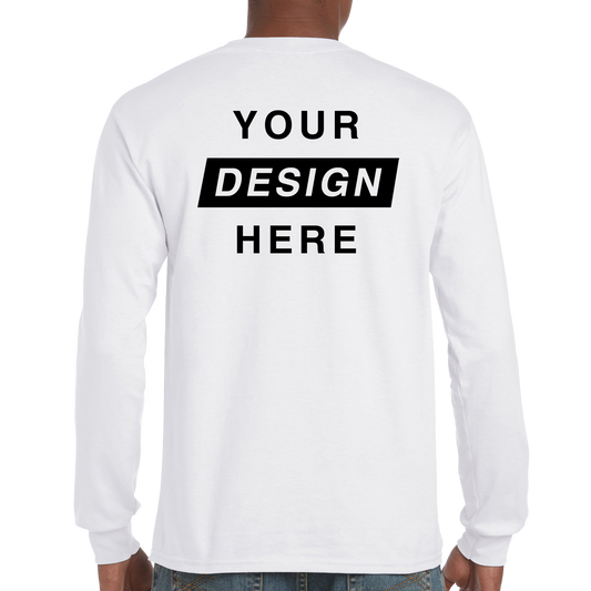 Unisex Long Sleeve T-Shirt - Design Your Own - Back Only