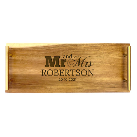 Serving Tray - Large - Mr & Mrs